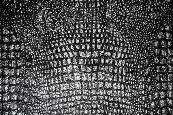 Textura metálica como couro de pele de crocodilo — Fotografia de Stock