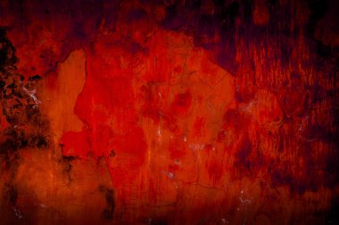 düzenlenebilir kırmızı renk eski duvar doku arka plan yıpranmış