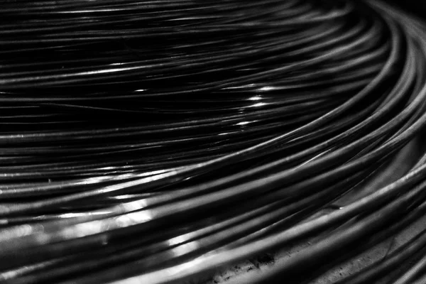 Abstrakt bakgrund av metalltråd rulla — Stockfoto