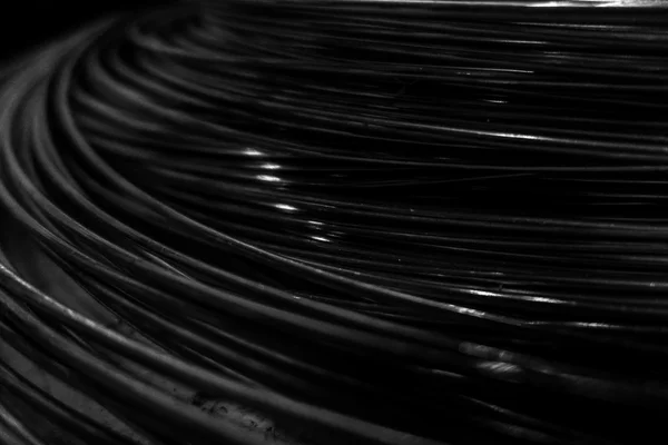 Sfondo astratto di rotolo di filo metallico — Foto Stock