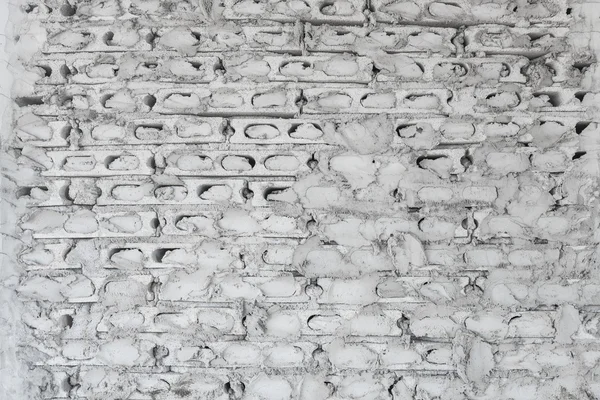 Mur de briques de béton gris inachevé — Photo
