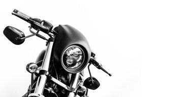 Siyah harley motosiklet