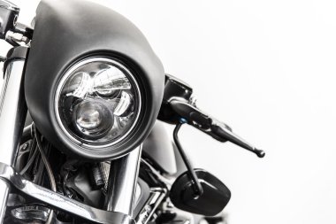 Siyah harley motosiklet