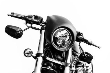 Siyah harley motosiklet