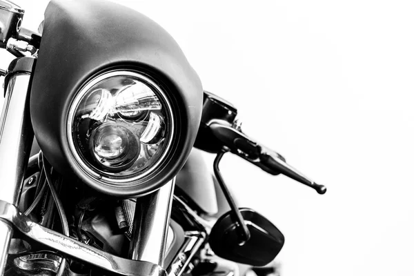 Černá motorka harley — Stock fotografie