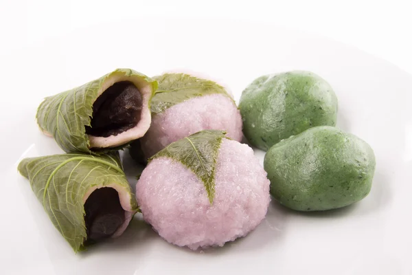 Conjunto de sakura mochi —  Fotos de Stock