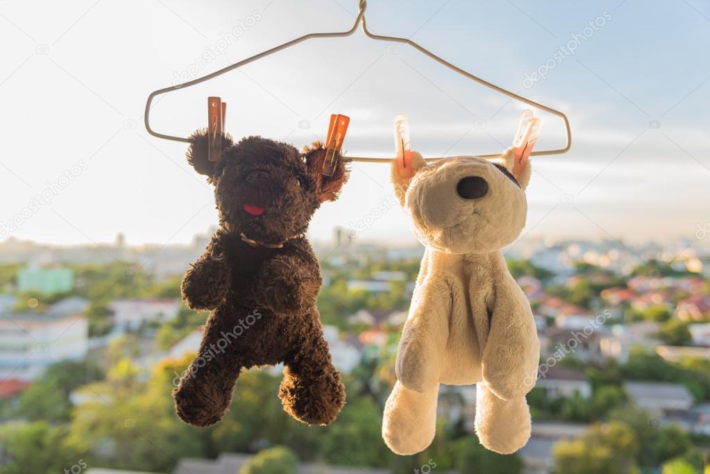 Hanging animal dolls