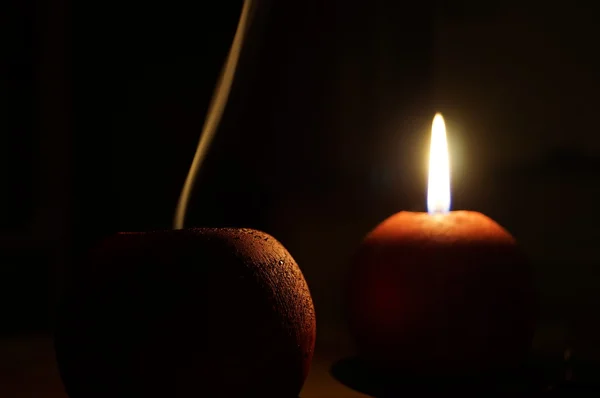 Two candles — Stock Photo, Image