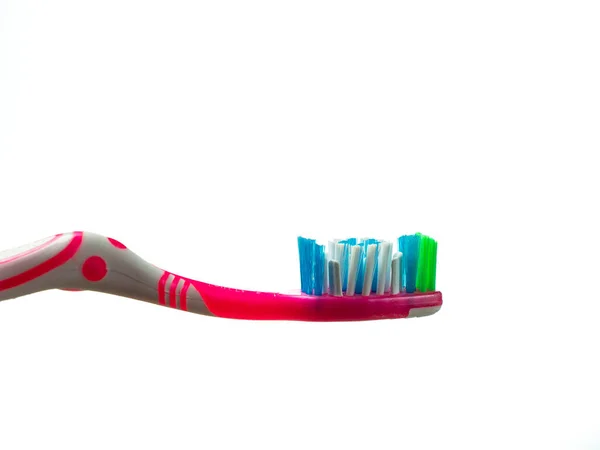 Toothbrushes Isolated White Background Clean Teeth Concept — Stock Photo, Image