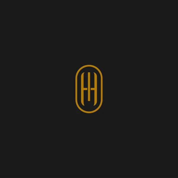 抽象文字Hのロゴベクトルデザイン シンボルアイコンテンプレート — ストックベクタ