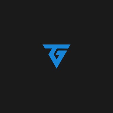 Harf TG Logo Simgesi Vektör Tasarım Şablonu İndirmesi
