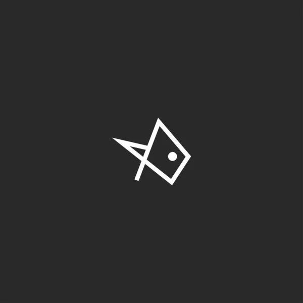Fish Animals Abstract Logo Vector Design Template Download — Stock Vector