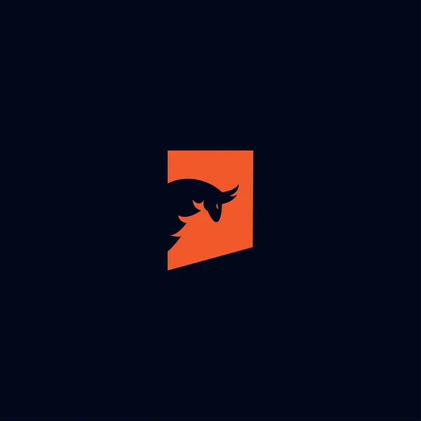 Head Bull Logo Vektor Design Vorlage Herunterladen — Stockvektor