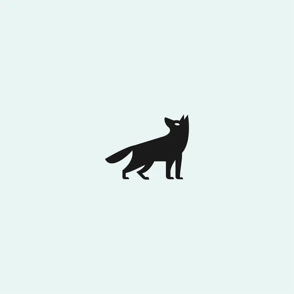 Wolf Abstract Logo Vector Design Template Herunterladen — Stockvektor