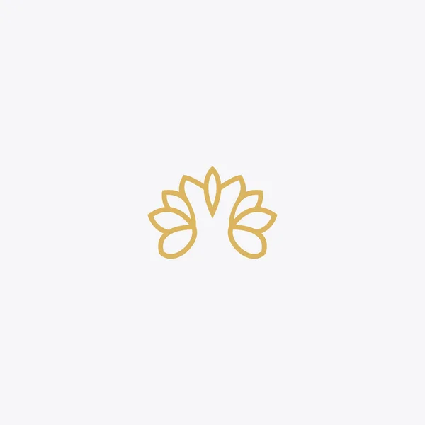 Lotus Luxe Logo Abstrait Vecteur Modèle Conception Télécharger — Image vectorielle