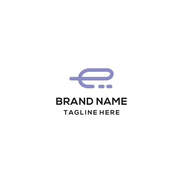 Carta Logo Template Design Emblema Conceito Design Símbolo Criativo — Vetor de Stock