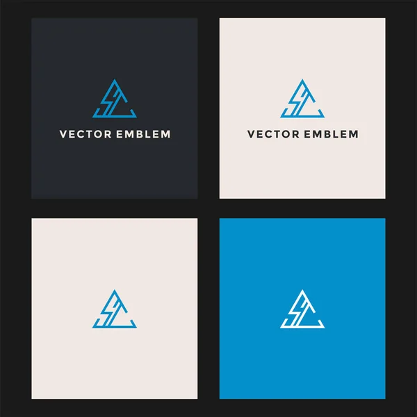 Brief Abstrakt Logo Vektor Design Template — Stockvektor