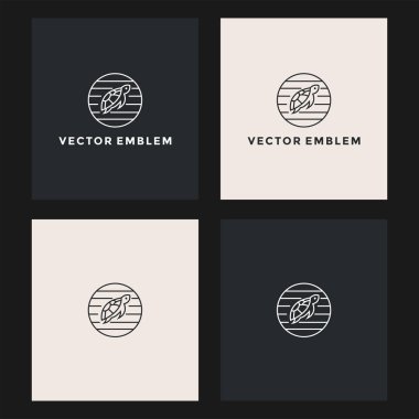 Hayvanların vektör tasarım şablonu için kaplumbağa soyut logosu