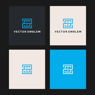 Harf soyut logo vektör tasarım şablonu