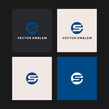 Harf soyut logo vektör tasarım şablonu