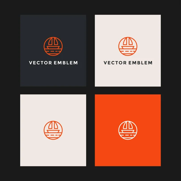 Velero Logo Vector Diseño Plantilla — Vector de stock