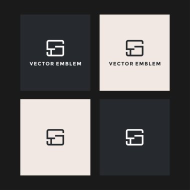 St. soyut logo vektör tasarım şablonu