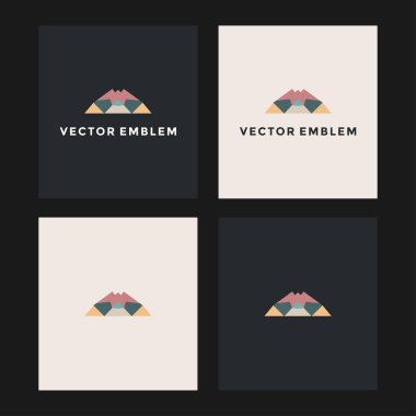dağ soyut logo vektör tasarım şablonu 