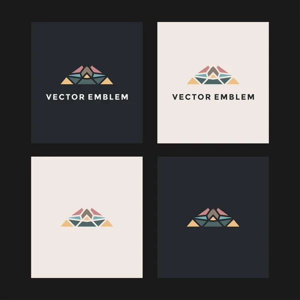 Montaña Abstracta Logotipo Vector Diseño Plantilla — Vector de stock