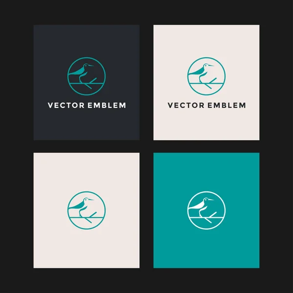 Vogel Logo Vektor Design Vorlage — Stockvektor