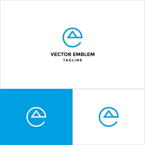 Initialen Abstrakt Logo Vektor Symbol Illustration — Stockvektor