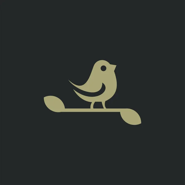 Flying Bird Vektor Logo Luxusvogel Adler Habicht Vektor Line Logotyp — Stockvektor