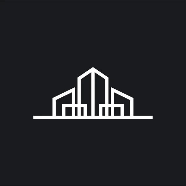 Modelo Design Vetor Logo Real Estate — Vetor de Stock