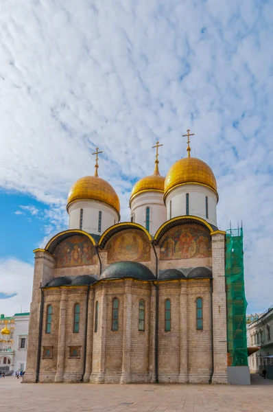 Rosja. Moskwa. Sobór Zaśnięcia Kremla Kościoła prawosławnego, patriarchalne Catedral. — Zdjęcie stockowe