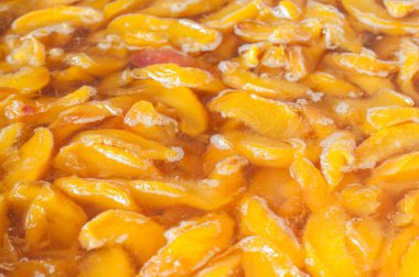 Koruma önce kaynar şeftali reçeli pişirme 