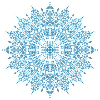 Güzel mavi mandala.