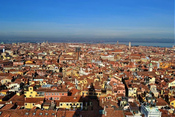 Panoramic View City Venedig Italy City Views Venedig Top Mark — Stock Photo, Image