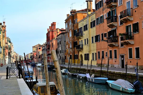 Venedig Venecia Vistas Ciudad Durante Día Soleado Magnífica Ciudad Góndolas — Foto de Stock