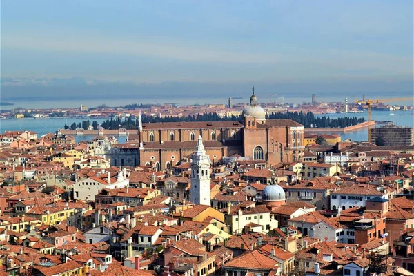 Panoramic View City Venedig Italy City Views Venedig Top Mark — Stock Photo, Image