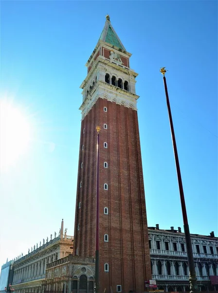 San Marco Tér Híres Torony San Marco Velencében Venedig Olaszország — Stock Fotó