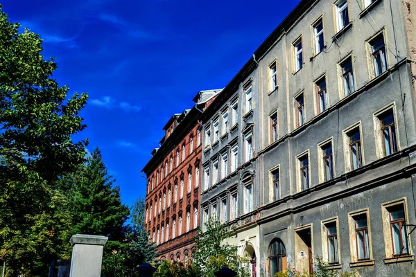 Street Views Chemnitz Germany Old Style Colorful Buildings Road Chemnitz — Stock Photo, Image