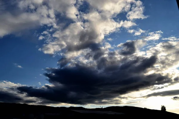 Bursa Turquia Vista Durante Dia Muito Nublado Nuvens Tamanho Muito — Fotografia de Stock