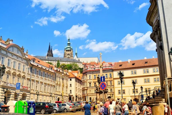 Çek Cumhuriyeti Prag 2012 Nsanlar Turistler Prag Daki Antik Eski — Stok fotoğraf