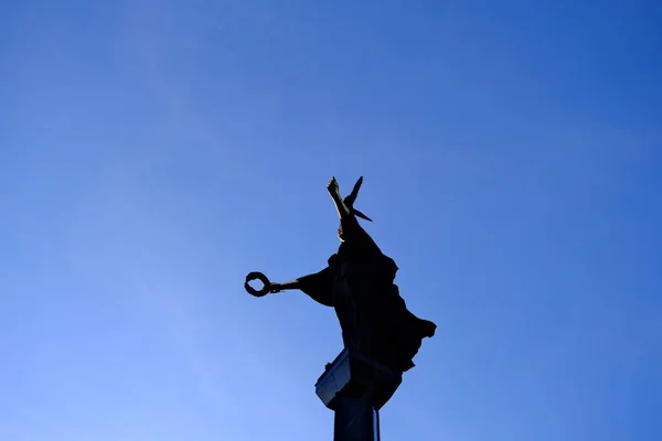 Monumento Sófia Sófia Com Antigo Governamental Antigo Quartel General Partido — Fotografia de Stock