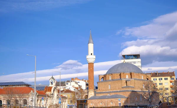 2021 Jag Vet Bulgarien Banya Bashi Moské Och Blå Himmel — Stockfoto