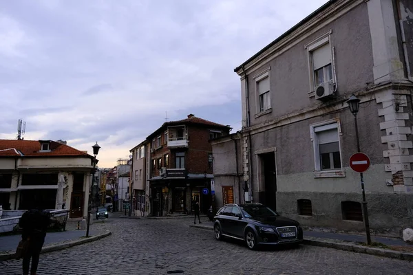 2021 Plovdiv Bulgarien Offentlig Och Vanlig Dag Plovdiv Gatu Och — Stockfoto