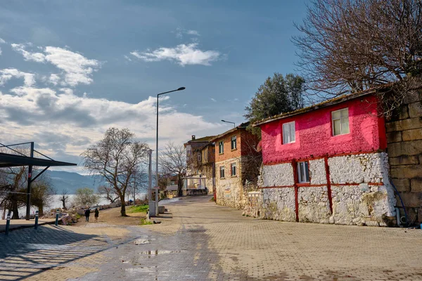 2021 Bursa Golyazi Apolyont Turquia Velho Estilo Casas Coloridas Feitas — Fotografia de Stock