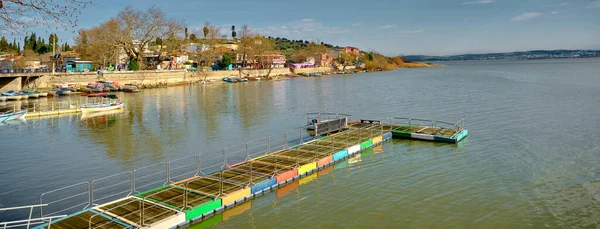 Glyaz Apolyont Uluabat Lake Bursa Turkey 2021 Panoramic View Uluabat — Stock Photo, Image