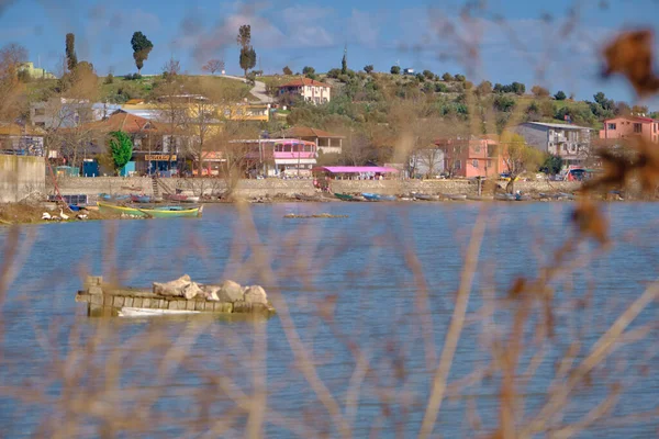 Old Town Golyazi Bursa Turkey Photo Bushes Lake Uluabat Sunny — Stock Photo, Image