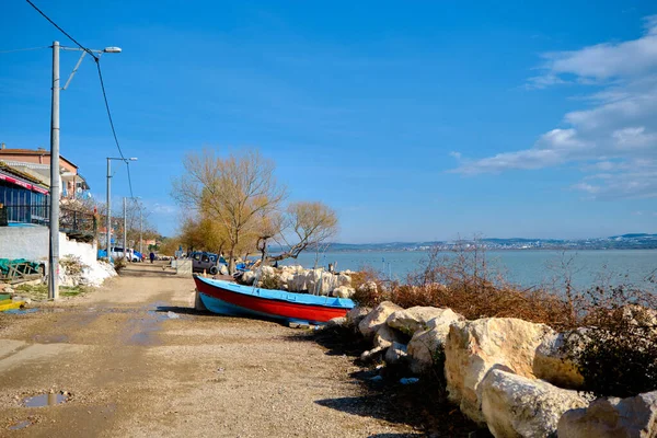 Glyaz Apolyont Uluabat Lake Bursa Turkey 2021 Old Street Small — Stock Photo, Image