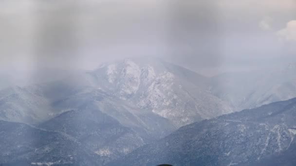 Derrière Les Clôtures Ulu Montagne Uludag Bourgogne Turquie Pendant Hiver — Video